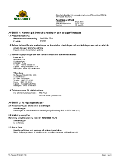 Sicherheitsdatenblatt 2024-07 sv-SE