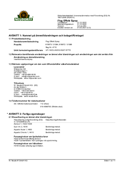 Sicherheitsdatenblatt 2022-12 sv-SE
